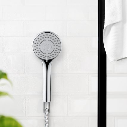 WENKO 24918100 - Soffione doccia BASIC LINE 9,5x9,5 cm cromo lucido/argento