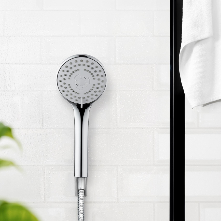 WENKO 24918100 - Soffione doccia BASIC LINE 9,5x9,5 cm cromo lucido/argento