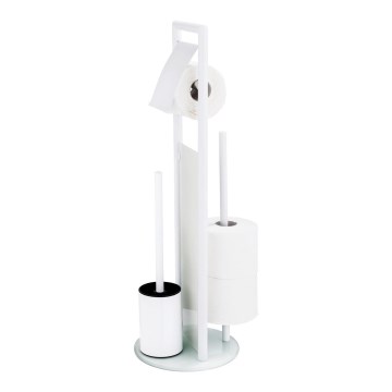 WENKO 24983800 - Ensemble WC RAVINA 20x70 cm inox/blanc