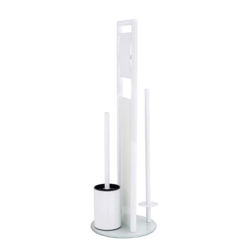 WENKO 24983800 - Ensemble WC RAVINA 20x70 cm inox/blanc
