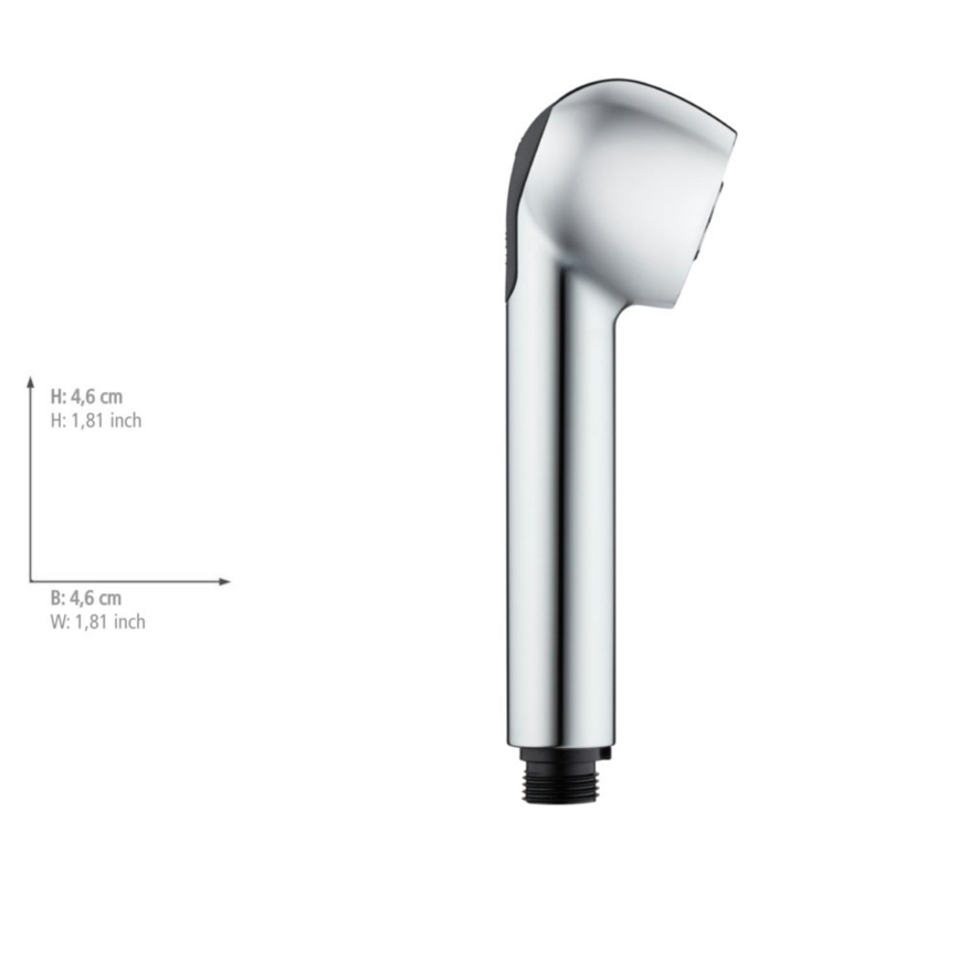 WENKO 25118100 - Tête de douche Système d'économie d'eau 4,6 x 4,6 cm chromé