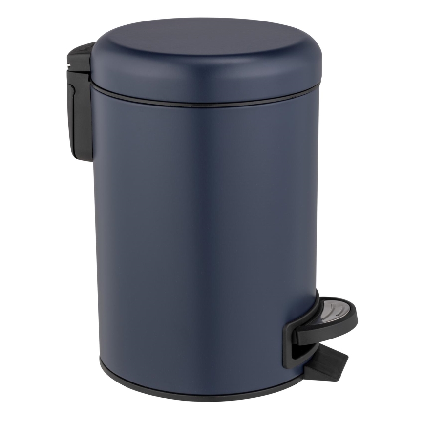 WENKO 25153100 - Mülleimer LEMAN 17x25 cm blau/schwarz