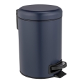 WENKO 25153100 - Poubelle LEMAN 17x25 cm bleu/noir