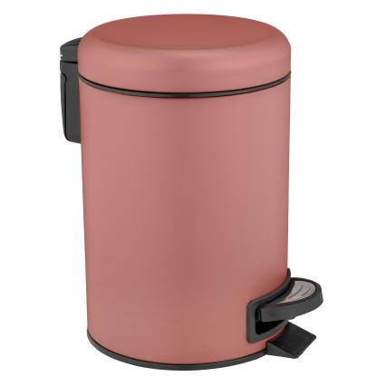 WENKO 25155100 - Poubelle LEMAN 17x25 cm rose/noire