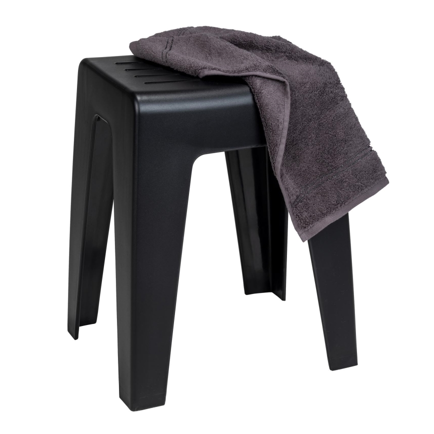 WENKO 25156100 - Hocker KUMBA 38x47 cm schwarz