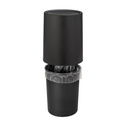 WENKO 25208100 - Corbeille ATRI 21 x 25,5 cm noire