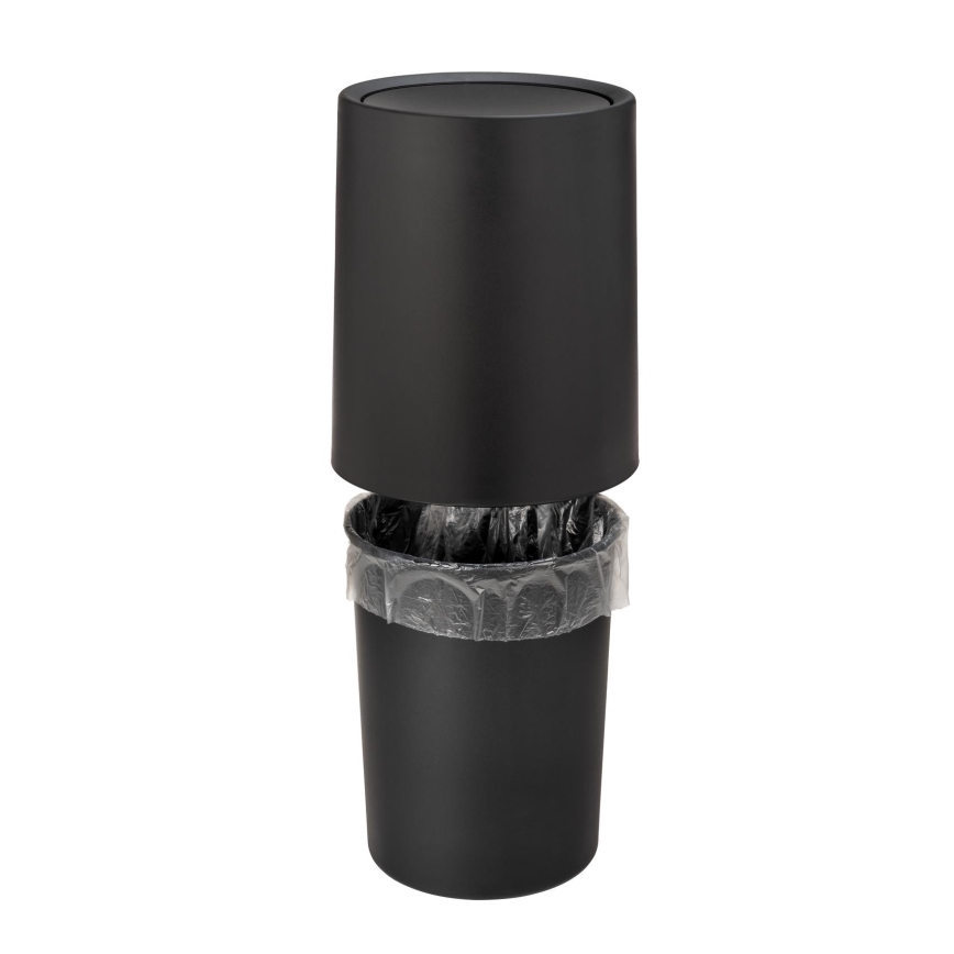 WENKO 25208100 - Corbeille ATRI 21 x 25,5 cm noire