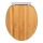 WENKO 25224100 - WC-Sitz BAMBOUSA 34,5x40,5 cm braun/silber