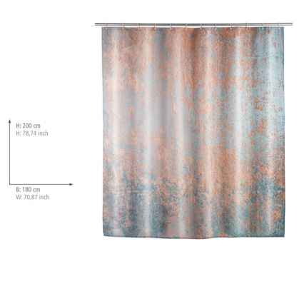 WENKO 25239100 - Rideau de douche AGATE 180x200 cm multicolore