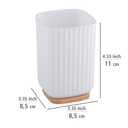 WENKO 25293100 - Bicchiere ROTELLO 8,5x11 cm bianco/marrone