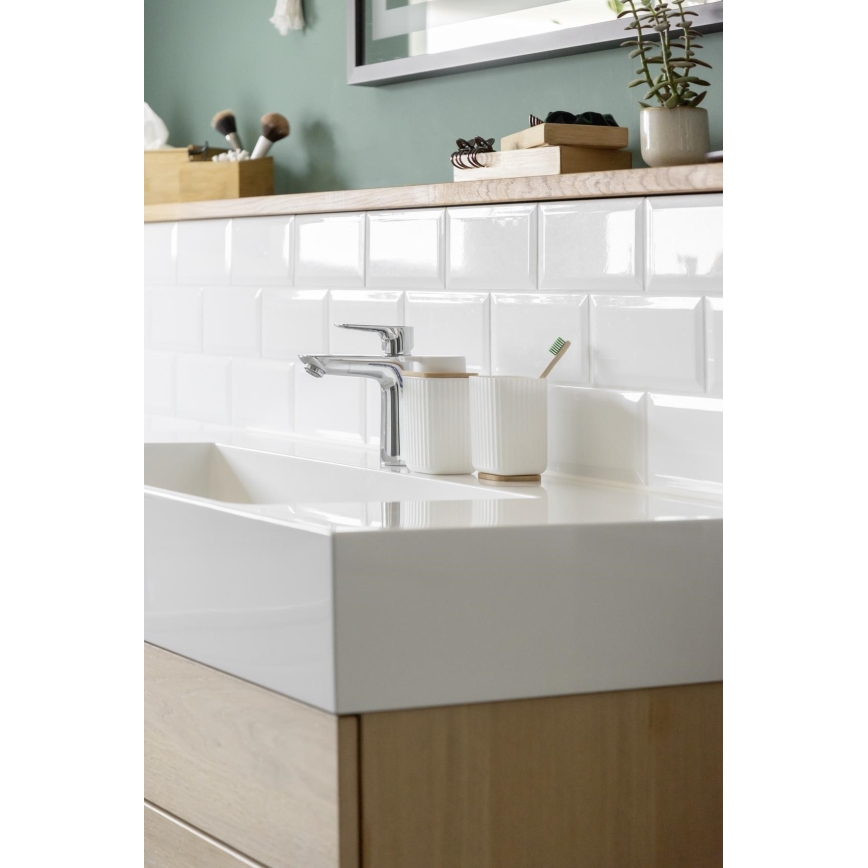 WENKO 25293100 - Bicchiere ROTELLO 8,5x11 cm bianco/marrone