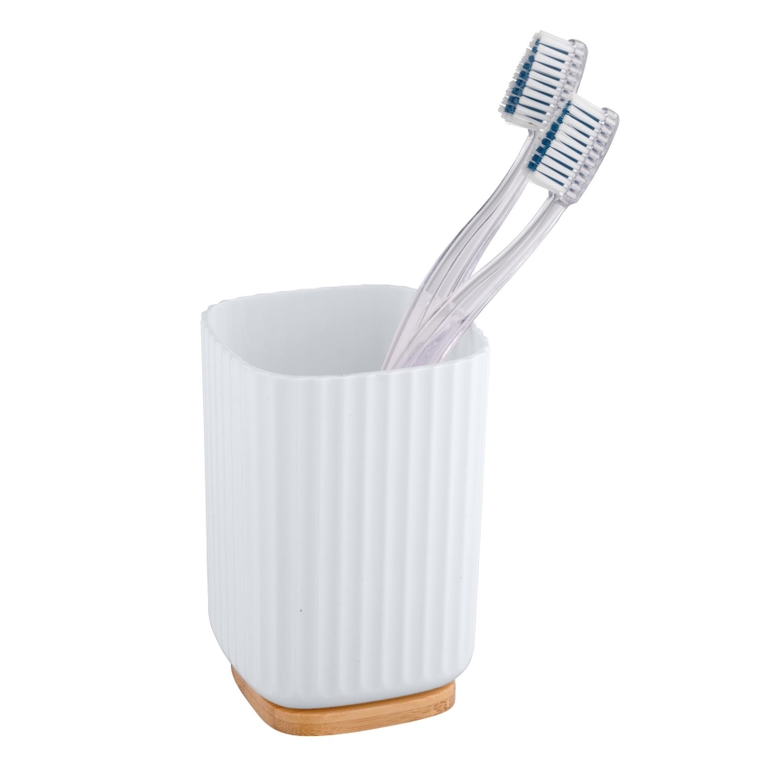 WENKO 25293100 - Bicchiere ROTELLO 8,5x11 cm bianco/marrone