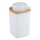 WENKO 25294100 - Dispenser di sapone ROTELLO 8,9x12,7 cm bianco/marrone