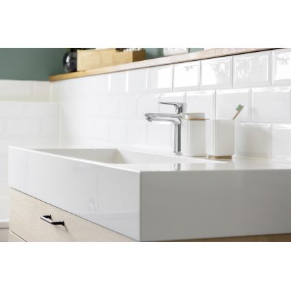 WENKO 25294100 - Dispenser di sapone ROTELLO 8,9x12,7 cm bianco/marrone