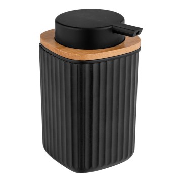 WENKO 25298100 - Dispenser di sapone ROTELLO 8,9x12,7 cm nero/marrone