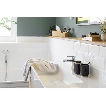 WENKO 25298100 - Distributeur de savon ROTELLO 8,9x12,7 cm noir/marron