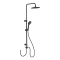 WENKO 25311100 - Set doccia WATERSAVING SYSTEM 120 cm nero