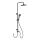 WENKO 25311100 - Set doccia WATERSAVING SYSTEM 120 cm nero