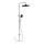 WENKO 25312100 - Duschsäule SOFTWATER 12x120 cm glänzendes Chrom