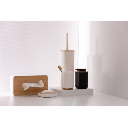 WENKO 25318100 - Kosmetikbox ROTELLO 24x12,7 cm weiß/braun