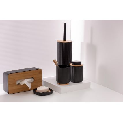 WENKO 25319100 - Boîte à cosmétiques ROTELLO 24x12,7 cm noir/marron