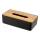 WENKO 25319100 - Scatola porta cosmetici ROTELLO 24x12,7 cm, nero/marrone