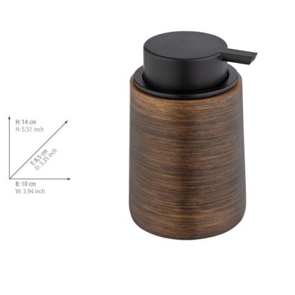 WENKO 25352100 - Dispenser per sapone PALENA 10x14 cm bronzo