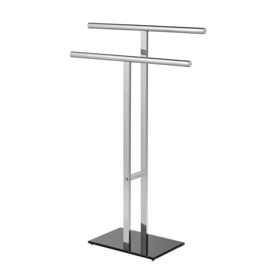 WENKO 25389100 - Porta asciugamani LAVA 50x81,5 cm acciaio inox/argento/nero