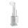 WENKO 25399100 - Brosse WC RIVALTA 18 x 70 cm argent/blanc/noir