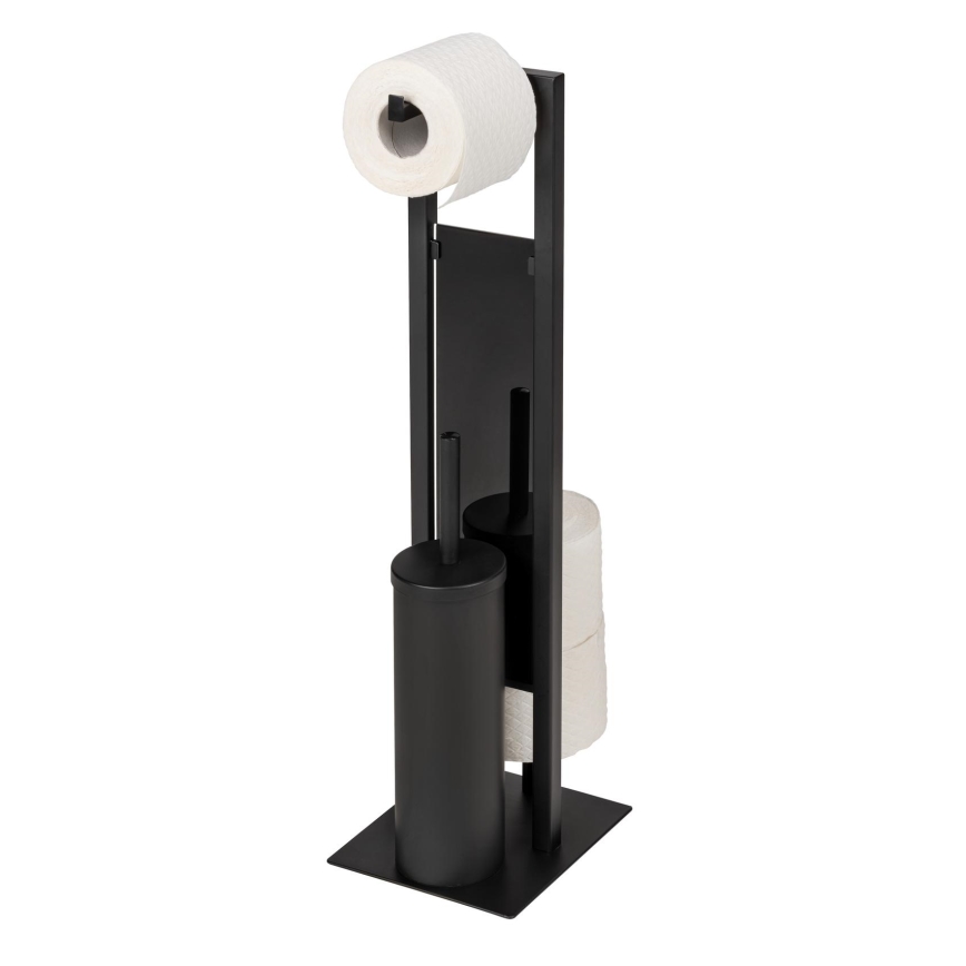 WENKO 25400100 - Scopino WC RIVALTA 18x70 cm nero