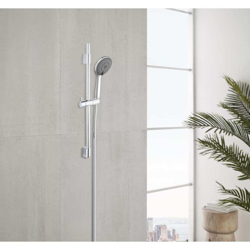 WENKO 25452100 - Ensemble de douche Système d'économie d'eau 70 cm, argenté