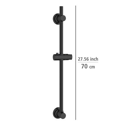 WENKO 25463100 - Asta doccia LIBERTÀ 70 cm nera