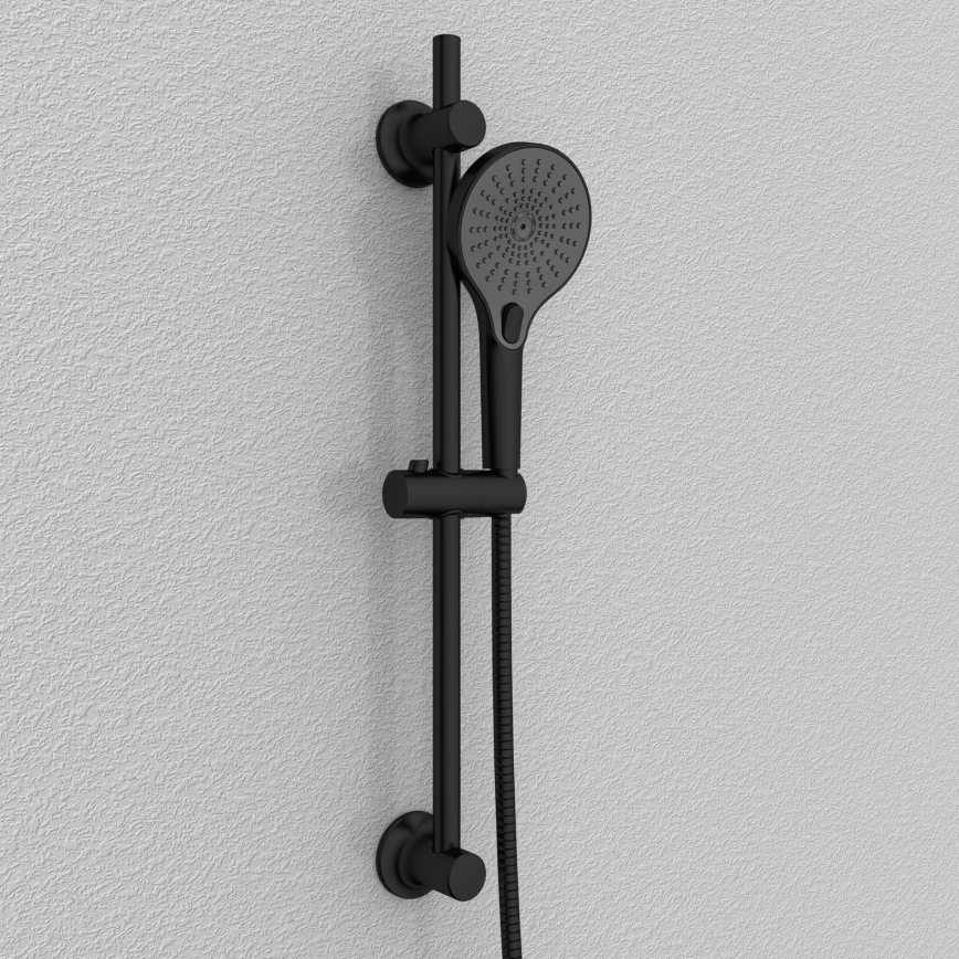 WENKO 25463100 - Asta doccia LIBERTÀ 70 cm nera