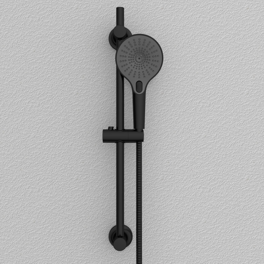 WENKO 25463100 - Barre de douche LIBERTÀ 70 cm noire