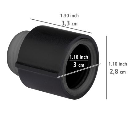 WENKO 25481100 – Régulateur WATERSAVING SYSTEM 12,7 mm, noir