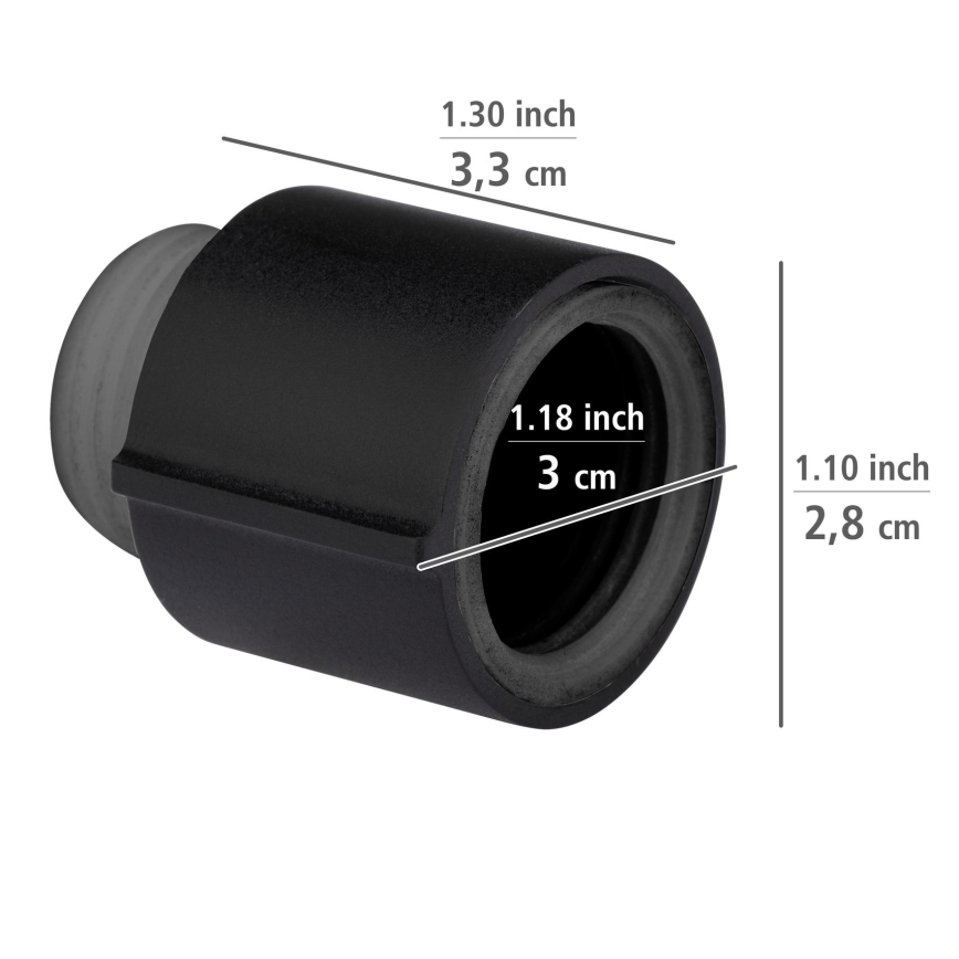 WENKO 25481100 – Régulateur WATERSAVING SYSTEM 12,7 mm, noir