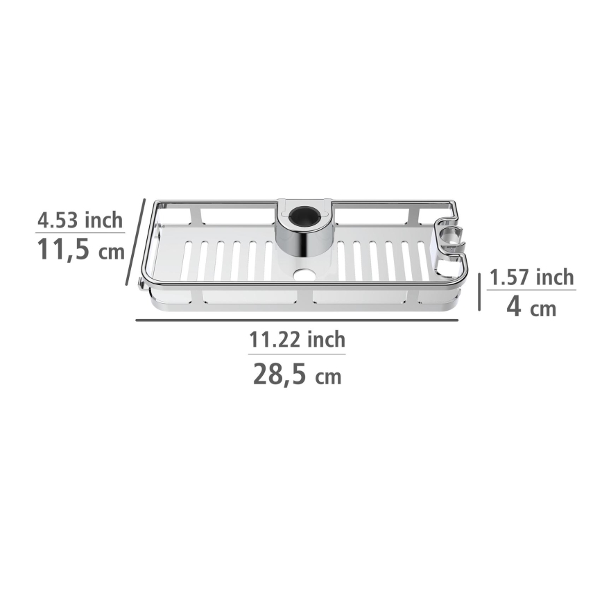 WENKO 25490100 - Mensola LIBERTÀ 28,5x11,5 cm cromo lucido