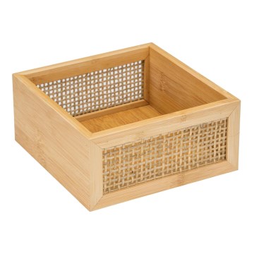 WENKO 25601100 - Vassoio per vasca da bagno ALLEGRE 15x7 cm, marrone