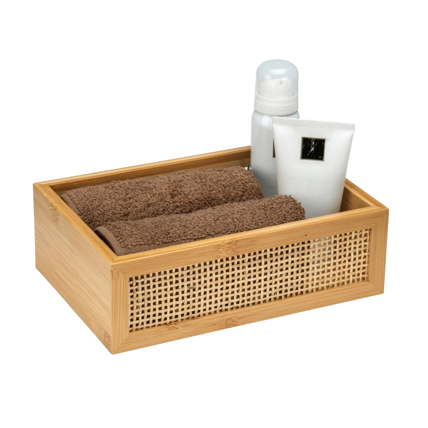 WENKO 25602100 - Plateau pour baignoire ALLEGRE 22x15 cm marron