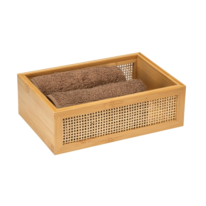 WENKO 25602100 - Plateau pour baignoire ALLEGRE 22x15 cm marron