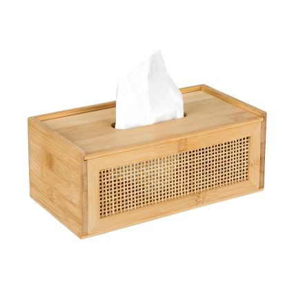 WENKO 25607100 - Taschentuchbox ALLEGRE 25x13 cm braun