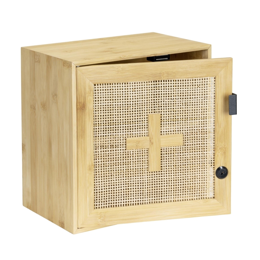 WENKO 25613100 - Meuble de rangement ALLEGRE 30 x 30 cm, marron