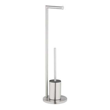 WENKO 25676100 - Set WC FERLA 18x69,5 cm acciaio inossidabile/satinato