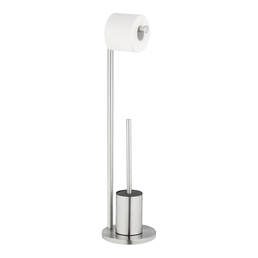 WENKO 25676100 - WC-Set FERLA 18x69,5 cm Edelstahl/satiniert