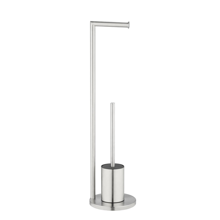 WENKO 25676100 - WC-Set FERLA 18x69,5 cm Edelstahl/satiniert