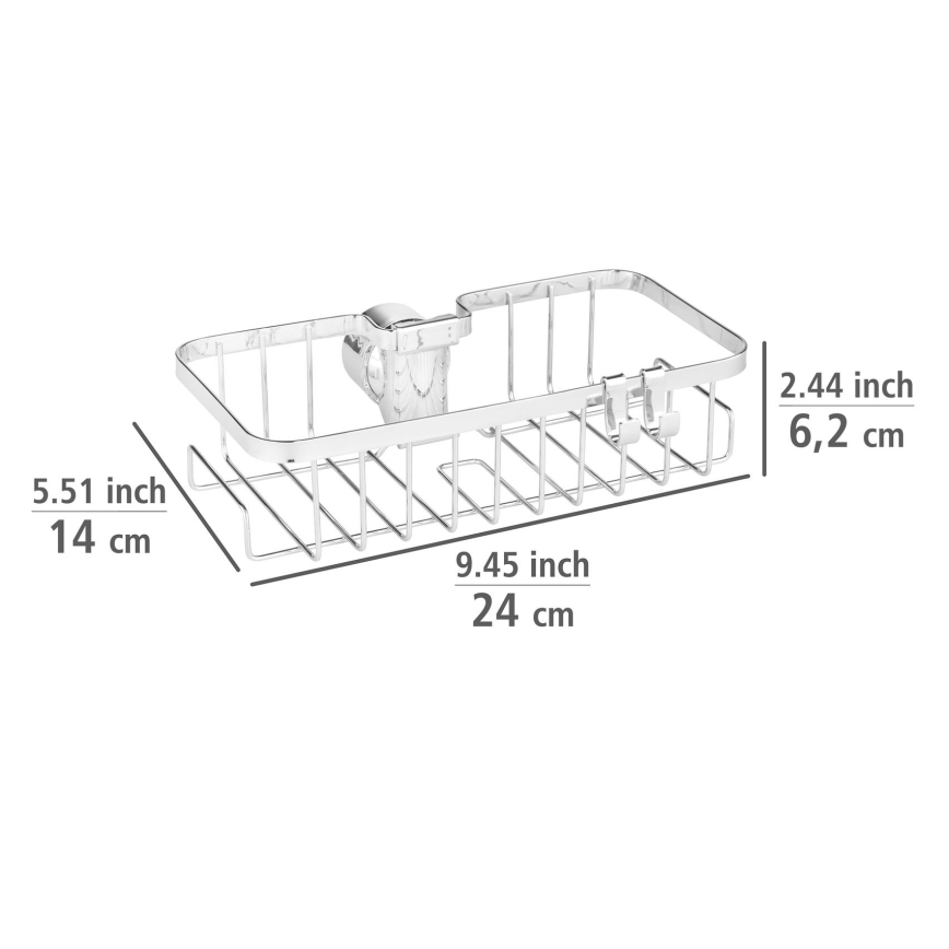 WENKO 25678100 - Korb FLORESTA 24 x 14 cm, silber