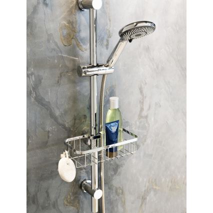 WENKO 25678100 - Panier FLORESTA 24x14 cm argenté