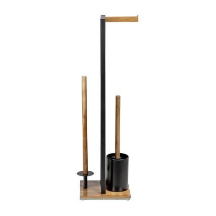 WENKO 25784100 - Set WC RIVALTA 18x70 cm marrone/nero