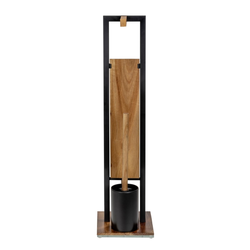WENKO 25784100 - WC-Set RIVALTA 18x70 cm braun/schwarz