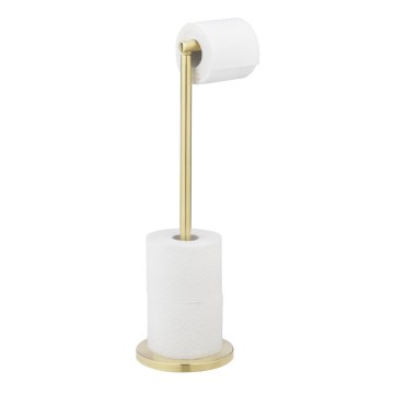 WENKO 25791100 - Porta rotolo per carta igienica 21x55 cm oro/argento